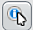 Mouse pointer pointing at white exclamation mark in a blue circle with a white border.